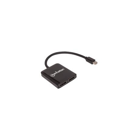 VIDEO SPLITTER MANHATTAN DISPLAYPORT 1 MINI DP IN : 2 DP ...