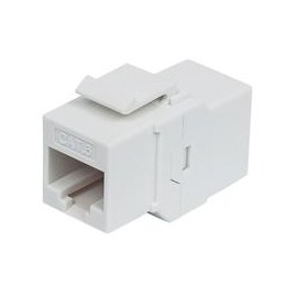 COPLE RJ45-RJ45 INTELLINET CAT6 KEYSTONE  UTP RED BLANCO