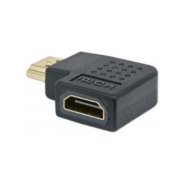 ADAPTADOR CODO HDMI MANHATTAN CAMBIADOR ANGULO DERECHO 90...