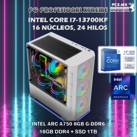 ★PC CORE I7-13700K 16/24 NÚCLEOS GRAFICA INTEL ARC A750 8...