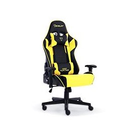 SILLA GAMER OCELOT/COLOR AMARILLA CON NEGRO/DESCANSA BRAZ...