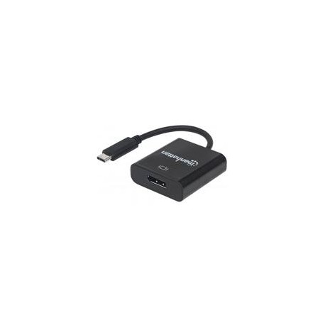 CONVERTIDOR MANHATTAN USB TIPO C MACHO A DISPLAYPORT HEMB...