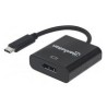 CONVERTIDOR MANHATTAN USB TIPO C MACHO A DISPLAYPORT HEMB...