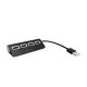 HUB USB 4 PUERTOS ACTECK 2.0 H240 COLOR NEGRO 80 MM DE L...