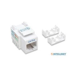 JACK RJ45 CAT5E INTELLINET UTP KEYSTONE DE IMPACTO BLANCO