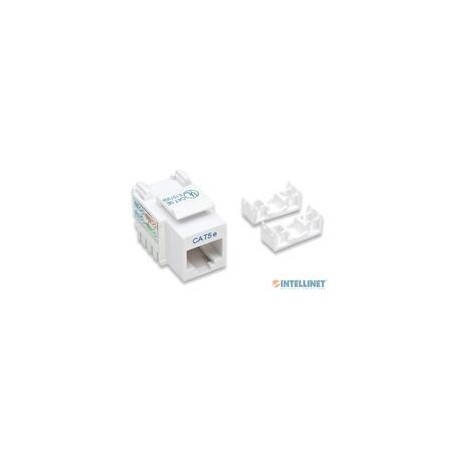 JACK RJ45 CAT5E INTELLINET UTP KEYSTONE DE IMPACTO BLANCO