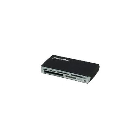 LECTOR DE MEMORIAS MANHATTAN 60 EN 1 USB 2.0 NEGRO