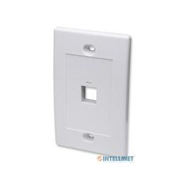 TAPA DE PARED INTELLINET FACEPLATE PLACA 1 PUERTO BLANCO