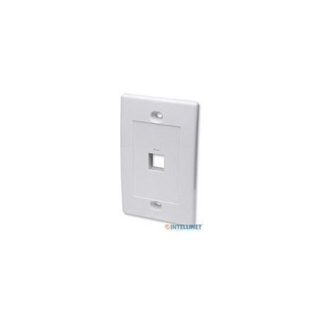 TAPA DE PARED INTELLINET FACEPLATE PLACA 1 PUERTO BLANCO