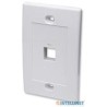 TAPA DE PARED INTELLINET FACEPLATE PLACA 1 PUERTO BLANCO