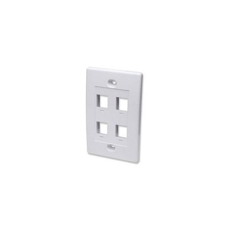 TAPA DE PARED INTELLINET FACEPLATE PLACA 4 PUERTOS BLANCO