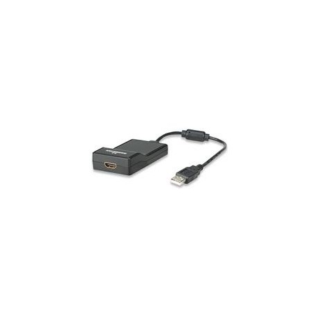 CABLE CONVERTIDOR MANHATTAN USB  2.0 A HDMI 1080P MACHO-H...