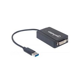 CONVERTIDOR MANHATTAN USB 3.0 A DVI-I 1080P M-H