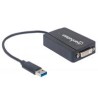 CONVERTIDOR MANHATTAN USB 3.0 A DVI-I 1080P M-H