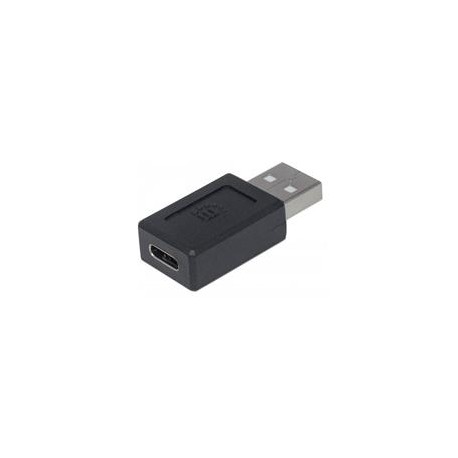 ADAPTADOR MANHATTAN USB-C A USB TIPO A 2.0 HEMBRA-MACHO