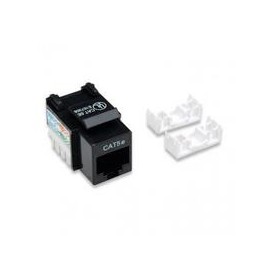 JACK RJ45 CAT5E INTELLINET UTP KEYSTONE DE IMPACTO NEGRO