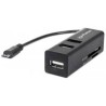 ADAPTADOR LECTOR OTG MANHATTAN TARJETAS  24 EN 1 HUB USB ...