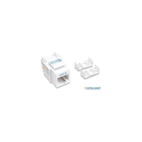 JACK RJ45 CAT6 INTELLINET UTP KEYSTONE DE IMPACTO BLANCO