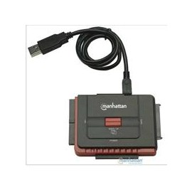 CONVERTIDOR MANHATTAN USB 2.0 A DISCOS DUROS IDE Y SATA C...