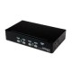 CONMUTADOR SWITCH KVM 4 PUERTOS DE VIDEO VGA USB 2.0 - 1U...