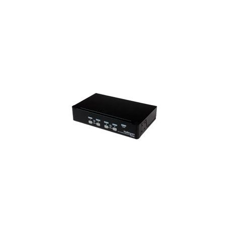 CONMUTADOR SWITCH KVM 4 PUERTOS DE VIDEO VGA USB 2.0 - 1U...