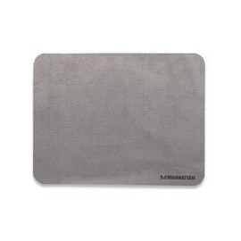 MOUSE PAD 3 EN 1 MANHATTAN, MICROFIBRA GRIS OBSCURO