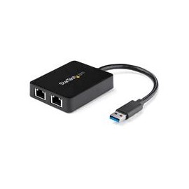 ADAPTADOR TARJETA DE RED NIC EXTERNA USB 3.0 2 PUERTOS GI...