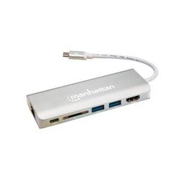 ESTACIóN DOCKING REPLICADOR MANHATTAN DE PUERTOS USB-C 6...