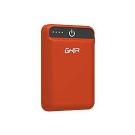 BATERIA DE RESPALDO GHIA POWER BANK 5000 MAH ROJA