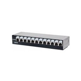 PANEL PARCHEO INTELLINET CAT 6 12 PTOS ESCRITORIO C/BLOQUEO