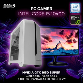 PC ARQUITECTURA CORE I5-10400F NVIDIA GTX-1650 4GB MONITO...