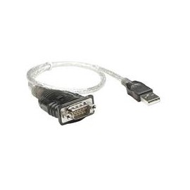 CABLE CONVERTIDOR MANHATTAN USB A SERIAL DB9 RS232 45CM M-M