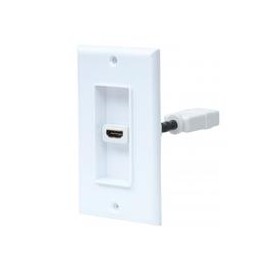 COPLE MANHATTAN HDMI BLANCO CON FACEPLATE 1 PUERTO