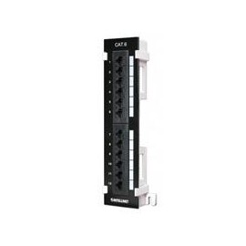 PANEL DE PARCHEO INTELLINET CAT6 UTP 12 PUERTOS RJ45 MONT...