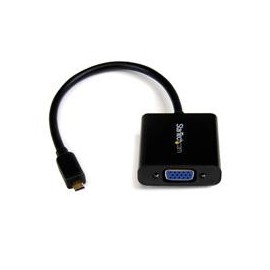 ADAPTADOR CONVERTIDOR DE VIDEO MICRO HDMI® A VGA 1080P -...