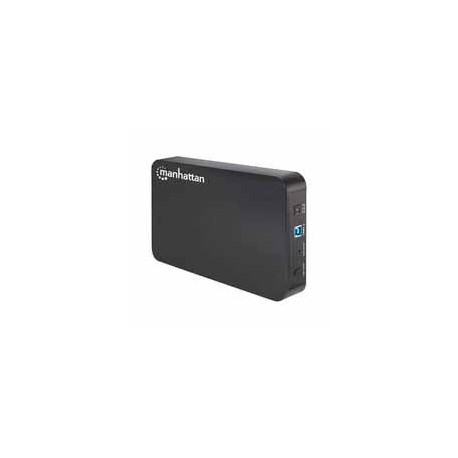 GABINETE MANHATTAN PARA DISCO DURO 3.5 SATA USB V3.0 NEGRO