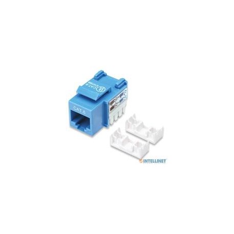 JACK RJ45 CAT6 INTELLINET UTP KEYSTONE DE IMPACTO AZUL