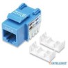 JACK RJ45 CAT6 INTELLINET UTP KEYSTONE DE IMPACTO AZUL