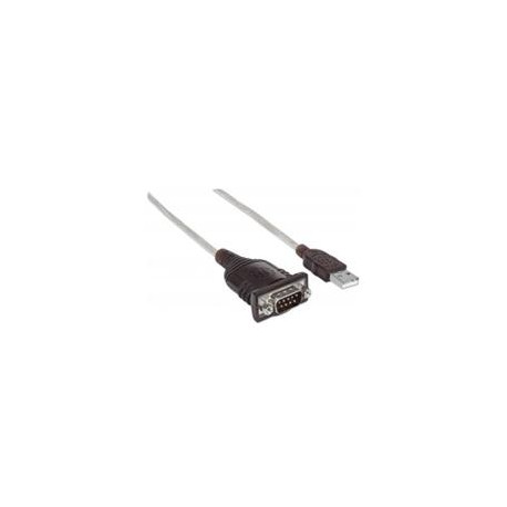 CONVERTIDOR USB A SERIAL DB9M 1.8 M 115 KBPS MANHATTAN