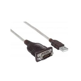 CONVERTIDOR USB A SERIAL DB9M 1.8 M 115 KBPS MANHATTAN