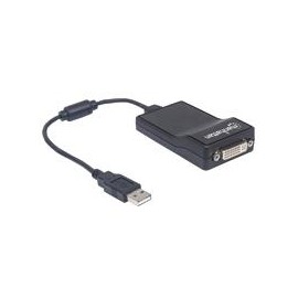 CONVERTIDOR USB 2.0 A DVI MANHATTAN