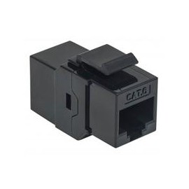 COPLE RJ45-RJ45 INTELLINET CAT6 KEYSTONE  UTP RED NEGRO