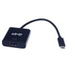 ADAPTADOR GHIA USB 3.1 TIPO C MACHO A HDMI HEMBRA / SALID...
