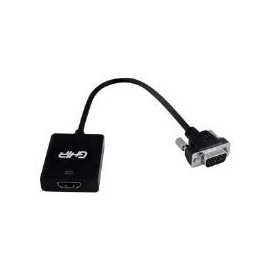 ADAPTADOR GHIA CONVERSOR DE VIDEO VGA MACHO A HDMI HEMBRA