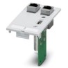 PLACA FRONTAL ,PHOENIX CONTACT - 2XRJ45, 8 POLOS METAL, C...
