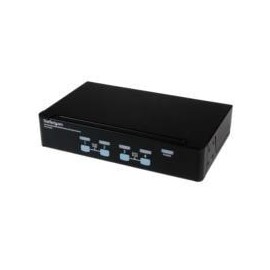 SWITCH CONMUTADOR KVM DE 4 PUERTOS VGA CON AUDIO Y HUB US...