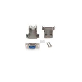 CONECTOR D-SUB DB9 SERIAL HEMBRA ENSAMBLADO CON CARCASA P...