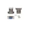 CONECTOR D-SUB DB9 SERIAL HEMBRA ENSAMBLADO CON CARCASA P...