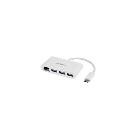 CONCENTRADOR USB 3.0 DE 3 PUERTOS CON USB-C Y ETHERNET GI...