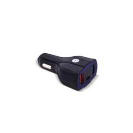 CARGADOR P/AUTO 1 PUERTO TIPO C Y 2 PUERTOS USB CARGA RAP...